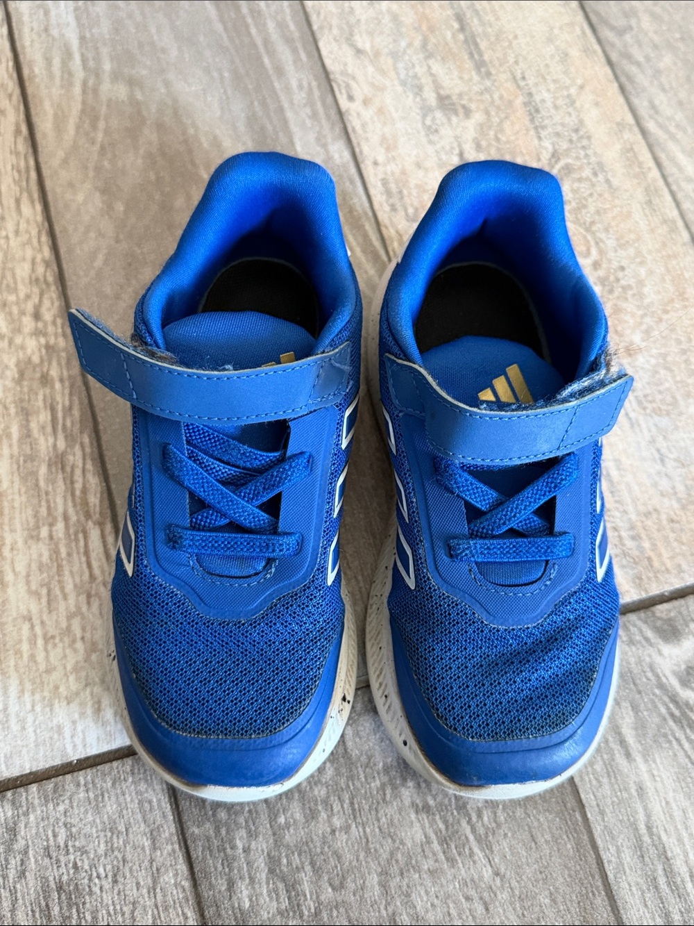 adidas Kids Royal Blue Athletic Sneakers with White Accents